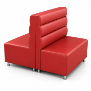 Red Max Double-Sided Horizontal-Roll Dining Booth - FOH-CBCK31