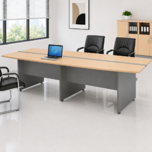 Light Oak & Charcoal Executive Conference Table - FOHHB30-C