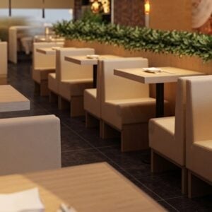 Linear-Max Modular Commercial Restaurant Booth System - FOH-CBCK54