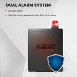 Steel Digital Safe Box - FH36244SS Dual Alarm System