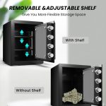 Steel Digital Safe Box - FH36244SS adjustable