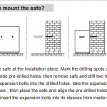Steel Digital Safe Box - FH36244SS installation