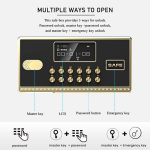 Digital Safe Deposit Box FH36247LG mutliple ways to open