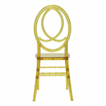 Clear Gold Chairs - oval Phoenix-style backrest