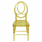 Clear Gold Chairs - oval Phoenix-style backrest