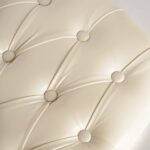 FH-CS02W - Resin PP Event Chair Tufted Cushion close up view