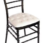 FH-CS02W - Resin PP Event Chair Tufted Cushion distant full view