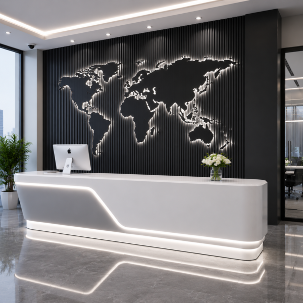 Orbit Linear LED Executive Reception Desk - FH-RD0326 | Restaurant ...