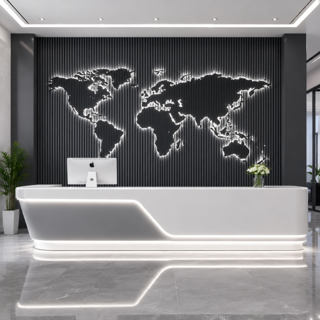 Orbit Linear LED Executive Reception Desk - FH-RD0326 | Restaurant ...