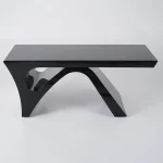 FH-ED-GD02 – Glossy Black Modern Executive Desk