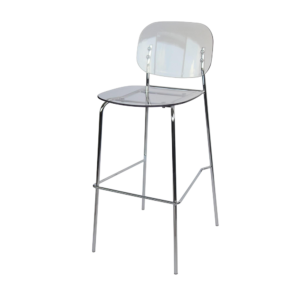Clear Gold Acrylic Chair Oval Phoenix-Style Backrest - CH003-CG