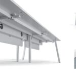 FOH-JM-PG44 Modern Office Workspace for 3 with Privacy Baffles detailed view