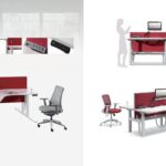 FOH-JM-PG48 Electric Lifting Workstations different seating arrangement