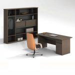 FOH-WW-PG15 - Dark Iron Gray Tone Executive Desk Panel Base