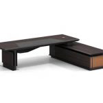 FOH-WW-PG26 - Executive Desk with Password Locked Storage empty view