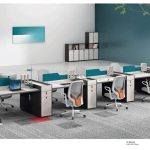 FOH-WW-PG41 Fresh Color Modern Office Workstation for 8