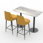 back side view ofFH-CAM240404S – Restaurant Dining Set
