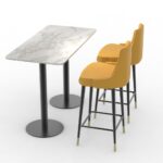 side view of FH-CAM240404S – Restaurant Dining Set