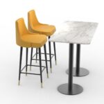 right side view of FH-CAM240404S – Restaurant Dining Set