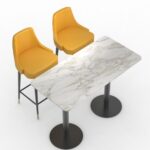 front side view of FH-CAM240404S – Restaurant Dining Set