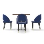 back side view of FH-CAM240407S – Restaurant Dining Set