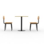 side view of FH-CAM240240S – Restaurant Dining Set