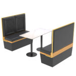 gold frame booth