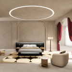 Chic Black and White Full Upholstered Bed for Villa, Apartment, Airbnb Bedroom