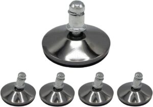 5 anti slip bell glides without casters wheels