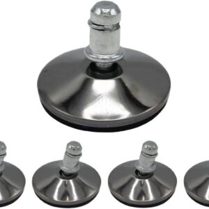 5 anti slip bell glides without casters wheels