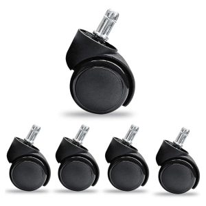FOH 5PCS 2″ Office Chair Casters – Heavy Duty Swivel Wheels
