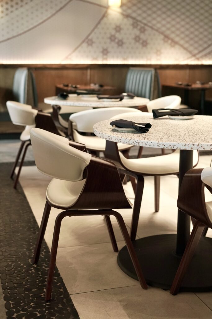 Modern sushi restaurant furniture by FOH Furniture at Shun by Yama Sushi