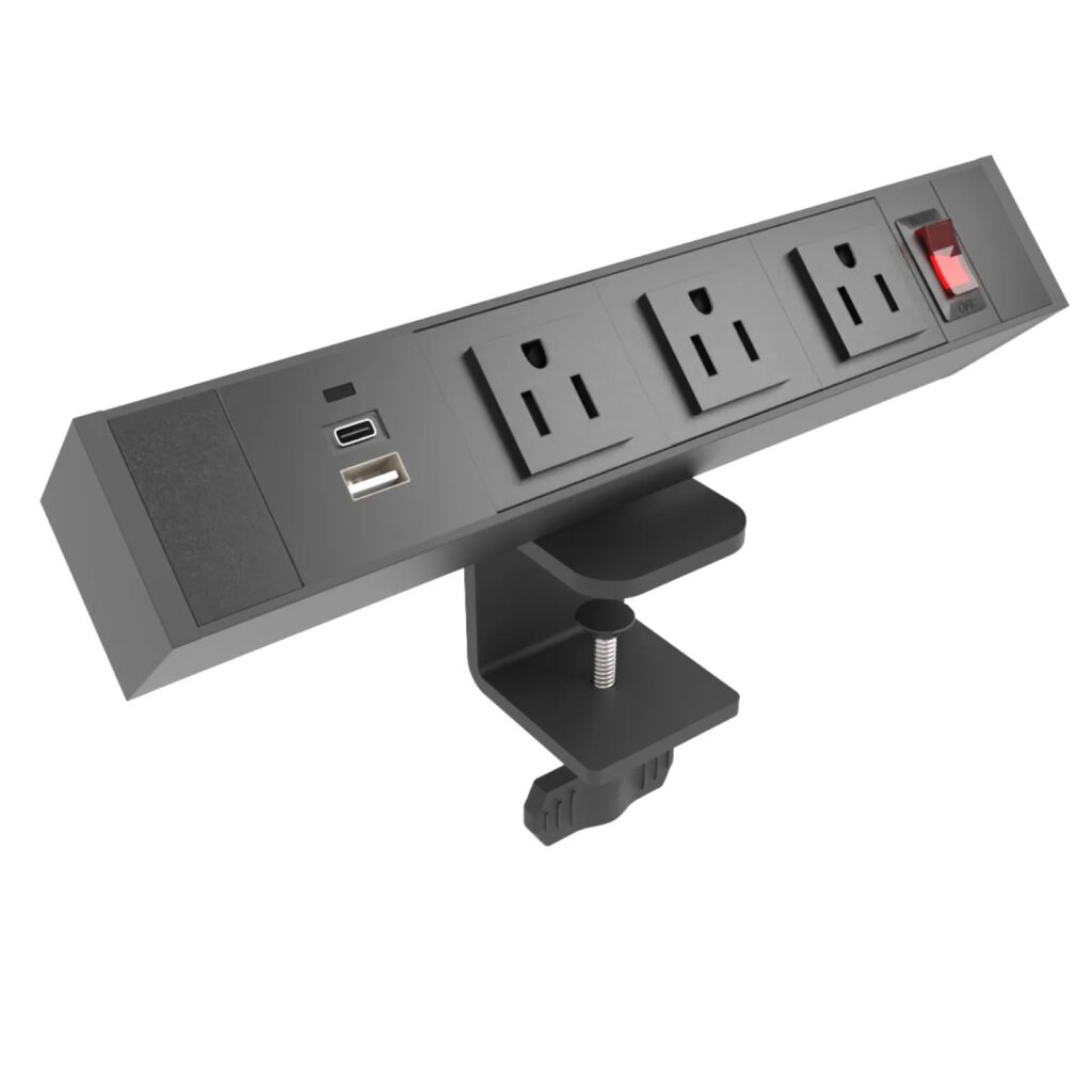 MaxTrack NVZ5L - Regleta Con Pnza Para Patas De Mesa, Dseño Nnovador