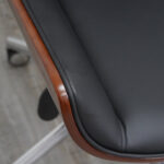 chesterfield style tufted office chair with bentwood back