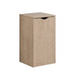 Brown Expandable Compact Office Desk with Storage Shelves