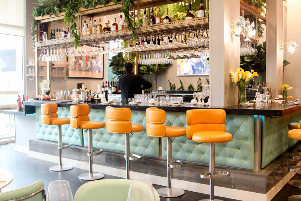 French-style cafe furniture by FOH Furniture at La Parisienne Cafe