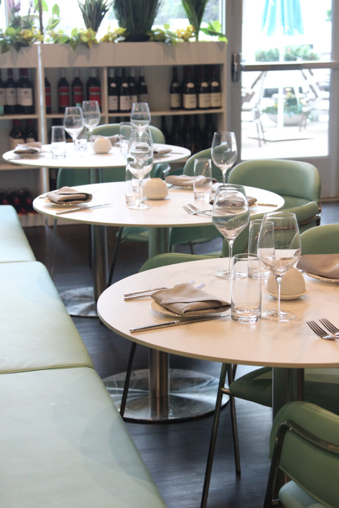 French-style cafe furniture by FOH Furniture at La Parisienne Cafe