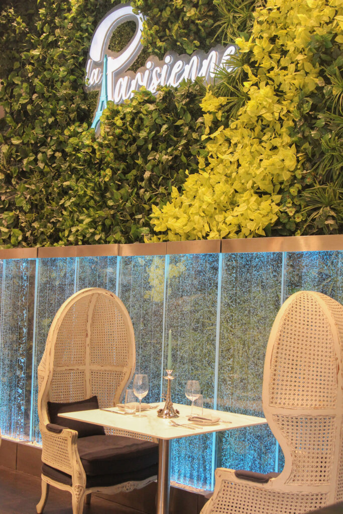 French-style cafe furniture by FOH Furniture at La Parisienne Cafe