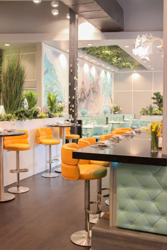 French-style cafe furniture by FOH Furniture at La Parisienne Cafe
