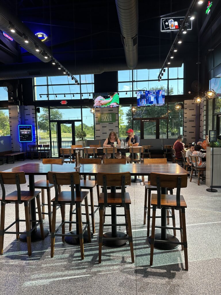 Creative themed dining furniture by FOH Furniture designed for Haunted Castle Cafe in Plano.