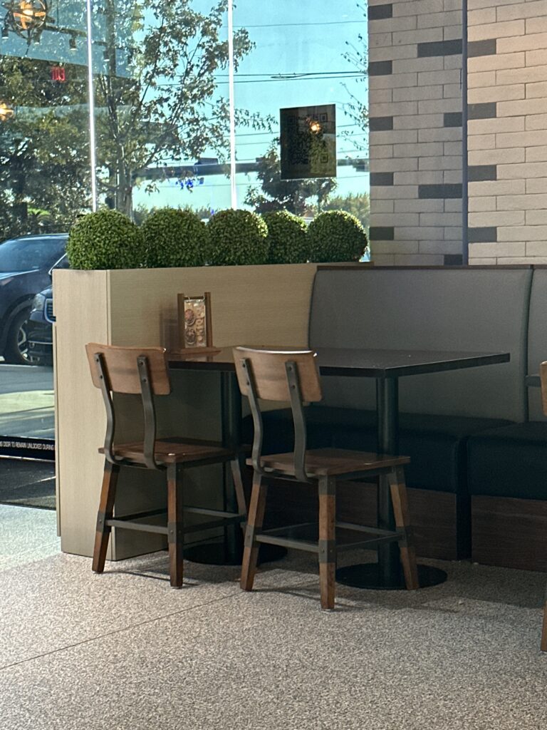 Creative themed dining furniture by FOH Furniture designed for Haunted Castle Cafe in Plano.