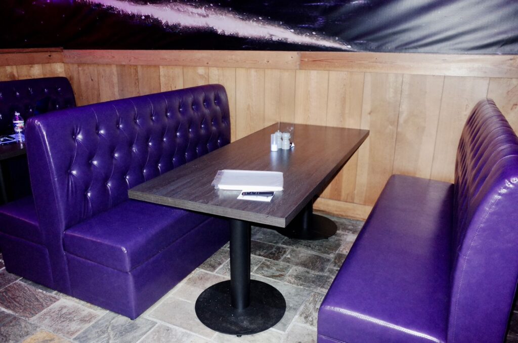 Unique themed furniture by FOH Furniture at Haunted Castle Cafe Plano