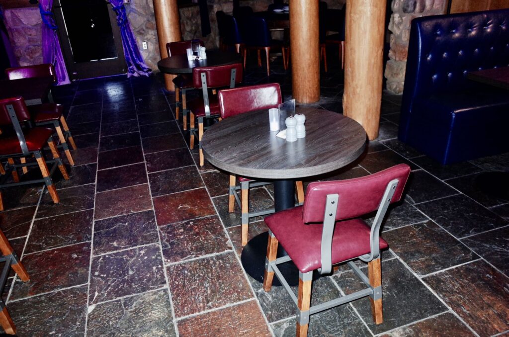 Unique themed furniture by FOH Furniture at Haunted Castle Cafe Plano