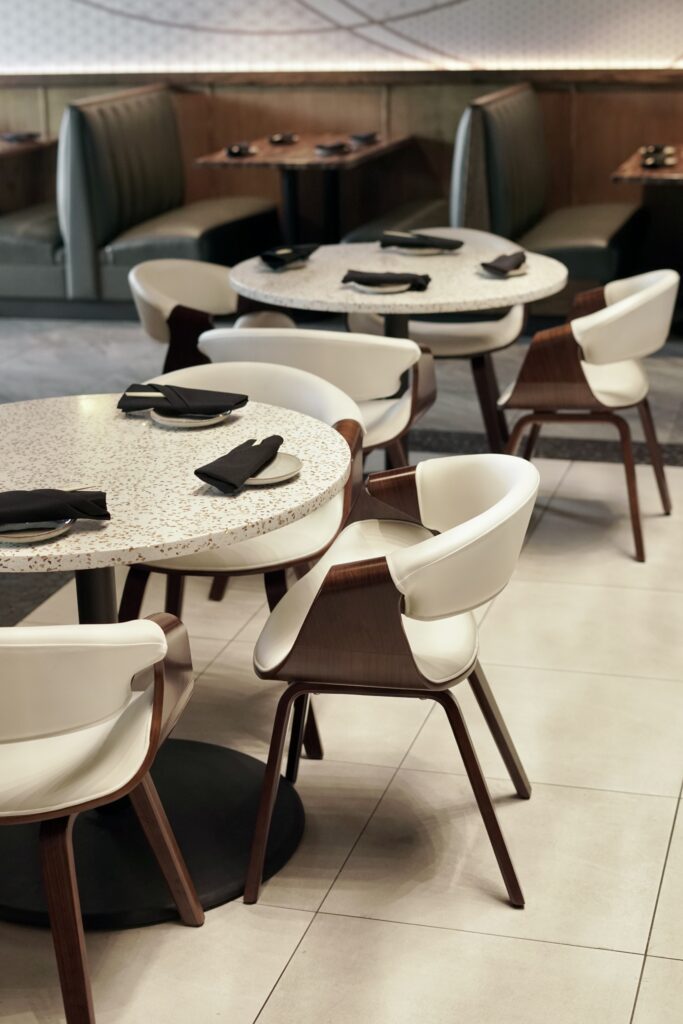 Modern sushi restaurant furniture by FOH Furniture at Shun by Yama Sushi
