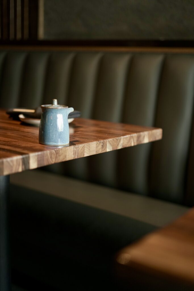 Modern sushi restaurant furniture by FOH Furniture at Shun by Yama Sushi