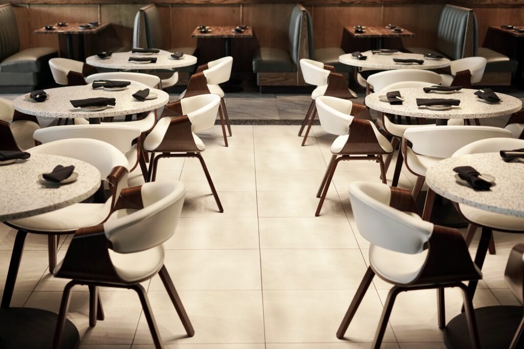 Modern sushi restaurant furniture by FOH Furniture at Shun by Yama Sushi