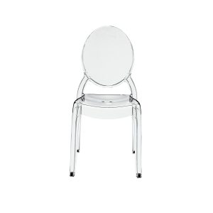 Set of 4 Gray LARGE Ghost Chairs