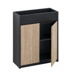 31.5″ Modern Planter Cabinet – Black Frame