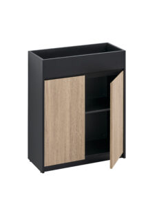 31.5″ Modern Planter Cabinet – Black Frame