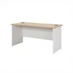 Natural Wood Veneer Desk with Cable Cutouts